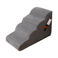 Solid Pattern Pet Stairs Quality Auxiliary Furniture Removable Washable Dog Climbing Ladder for Bed/Sofa Button for Living