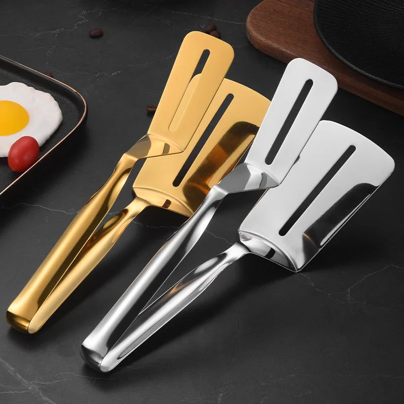 Hot Selling Stainless Steel 18/10 Thickened Restaurant Steak Serving Clip Household Fried Fish Tongs