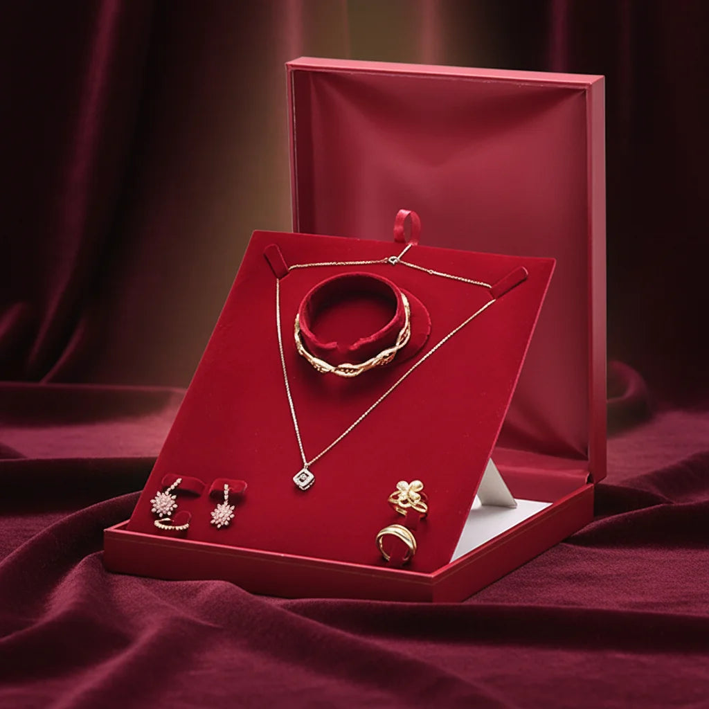 Factory Price Luxury Organizer Earring  Leather Portable Jewel Case Jewellery Packaging Gift Boxes