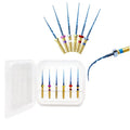 CE ISO Dental Material Flexible Memory Niti Root Canal Treatment 21mm 25mm 31mm Blue Endo Rotary Files for Engine