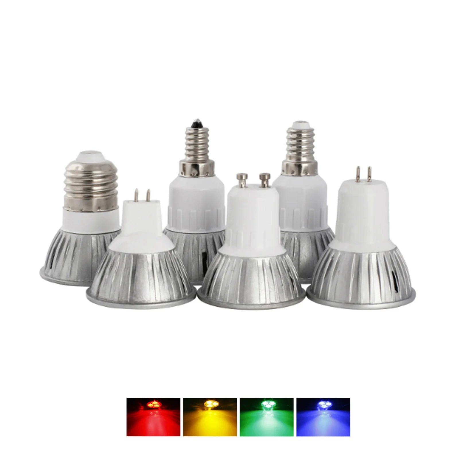 Dimmable LED Spot Light GU10 Spotlight Housing MR16 E14 E27 Bulb Lamp 3W Replace 30W Halogen Lamps 110V 220V 240V Home Design