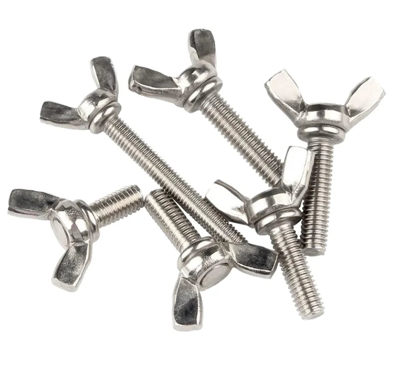 YPH Factory Direct DIN Standard Stainless Steel Toggle Wing Bolt M10 Plain Finish Butterfly Screw Molly Bolt M3 to M8 Sizes