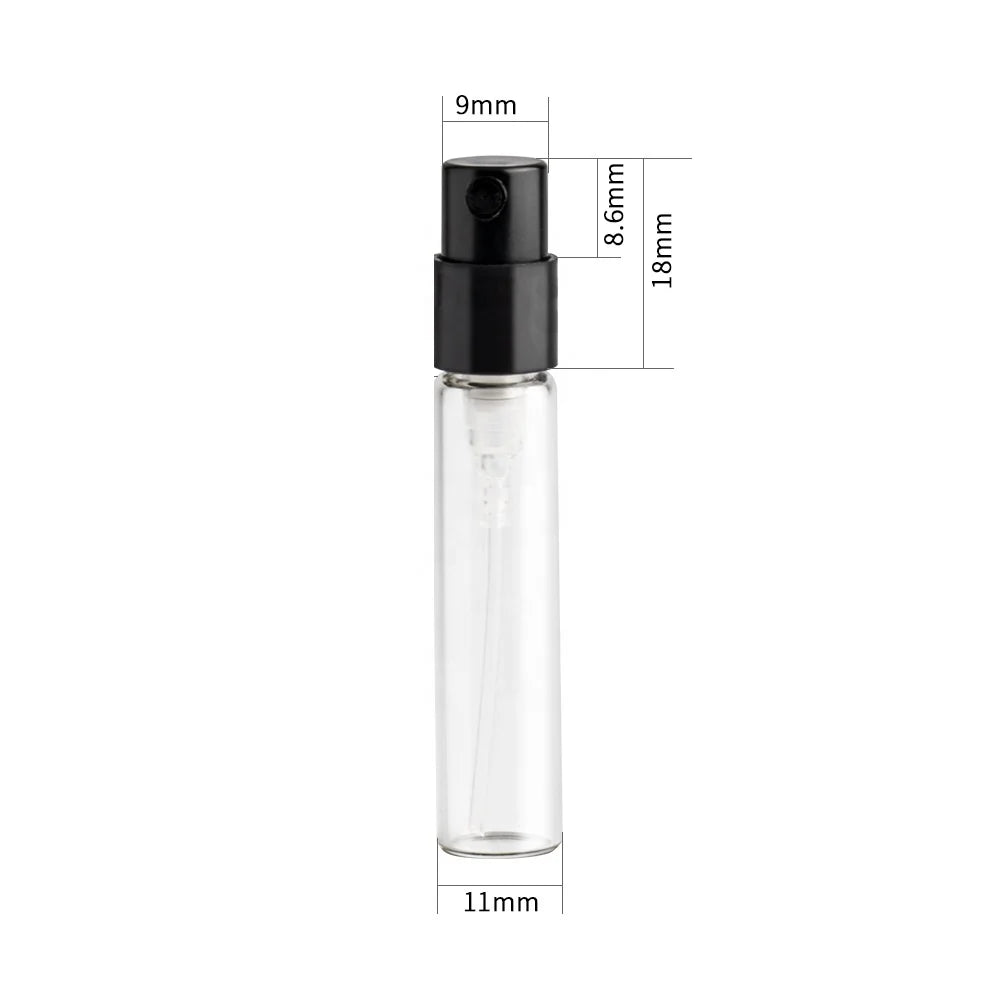 In Stock 48h Delivery 5ml Flat Small Glass Vial Sample Perfume Bottle Pump Sprayer Popular Philippines Screen Printing Surface