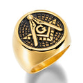 Custom Men's Masonic Rings Wholesale Mason Stainless Steel Rings Stainless Steel Jewelry Ring