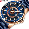 CURREN 8359 Watch Men Luxury Business Waterproof Luminous Watches Mens Wrist Full Steel Quartz Male Wristwatch Relogio Masculino