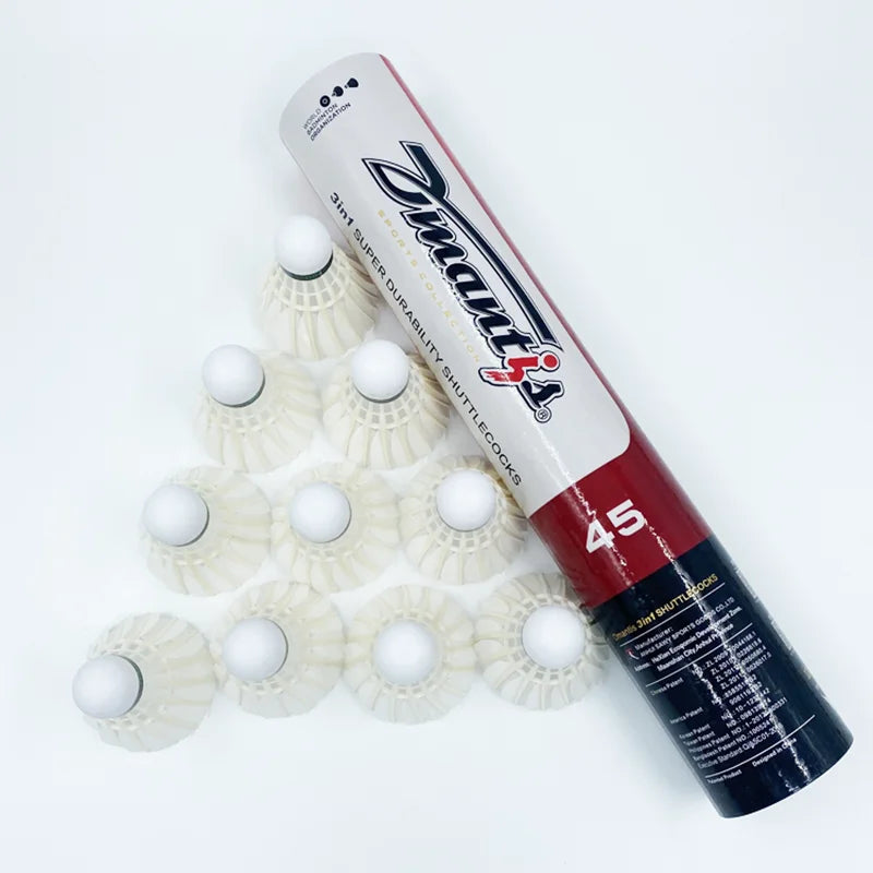 Shuttlecock Bulu Angsa Kelas Super Kelas Profesional D45 Dmantis 3in1 Shuttlecock