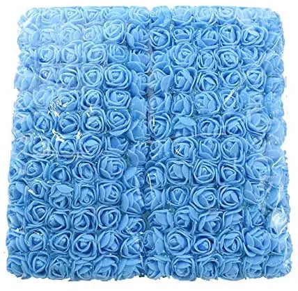 Mini Realistic Rose Flower Set  Artificial Stemless Rose Flower Heads  Foam Flower Artificial for House Wall Wedding