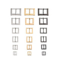 Adjustable Metal Square Belt Buckles for Bag Accessories Zinc Alloy Brass Material Bag Hanger Strap Buckle