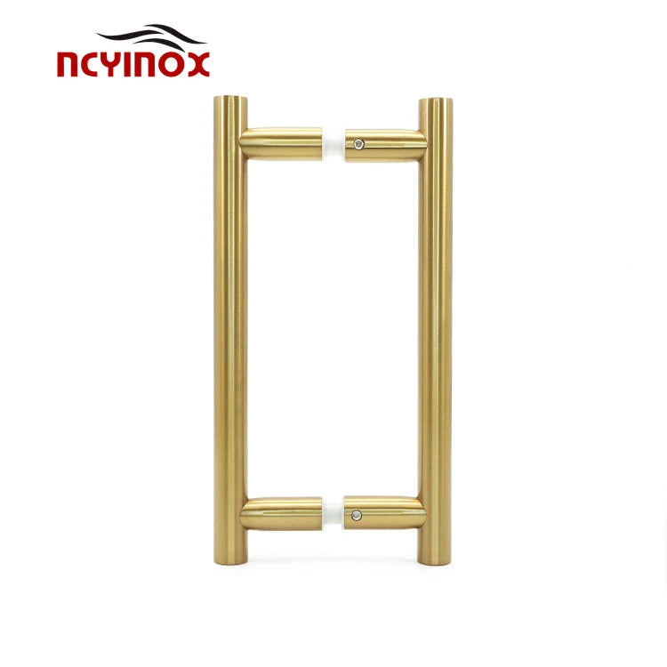 Stainless Steel Gold Stylish Glass Door Pull Handles