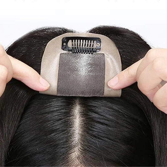 LLBeauty Hair HQ Clip in Topper 3# Net Human Hair System Glueless Smooth Women Hair Extensions MONO Hot Supplier