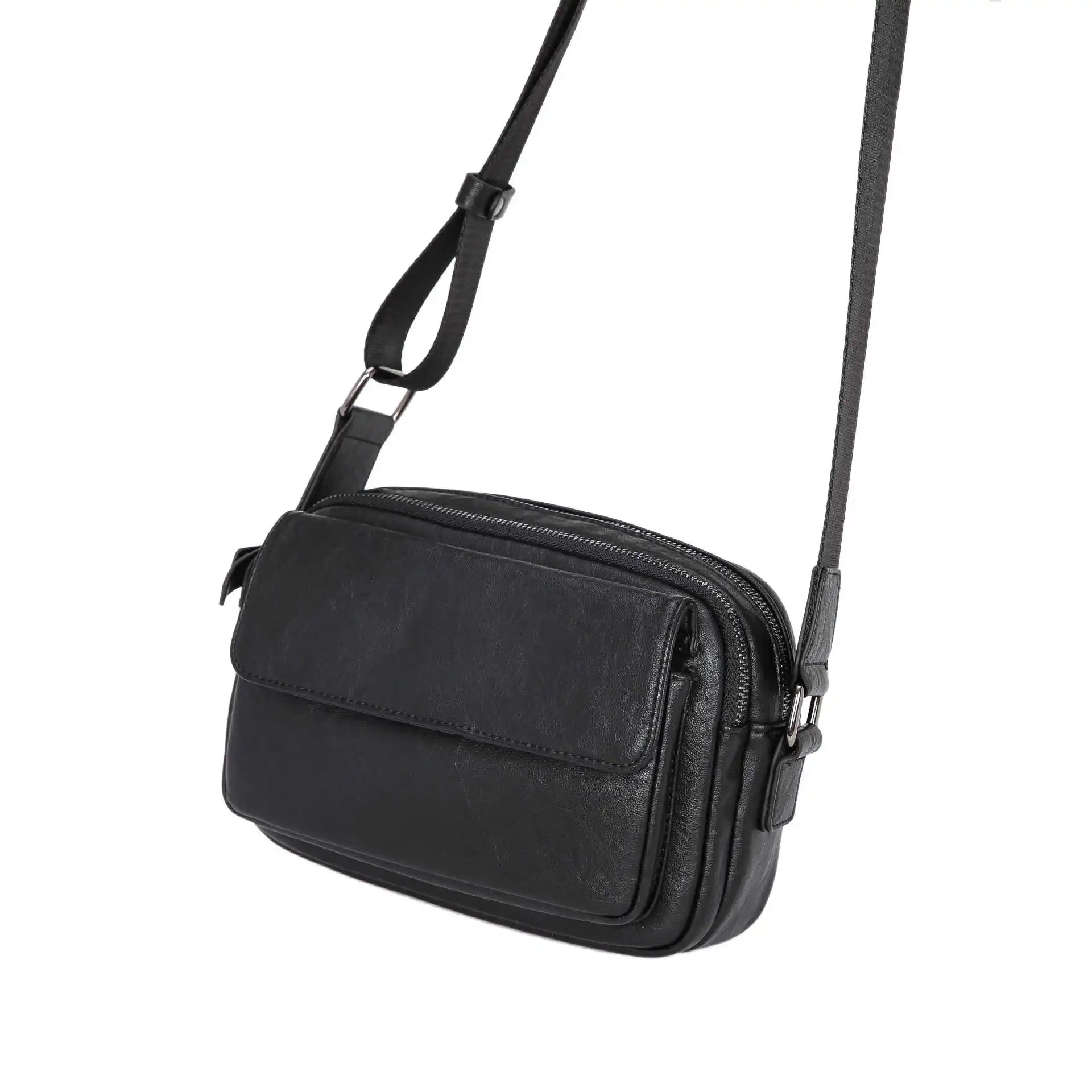 Wholesale Fashion Crossbody Travel Messenger Bag Hot Sale PU Leather Shoulder Bag Small Men All Seasons