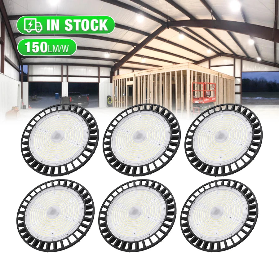 3Power Switchable 4000K 5000K UFO High Bay Light 150LM/W UFO Led HighBay Lights for Warehouse
