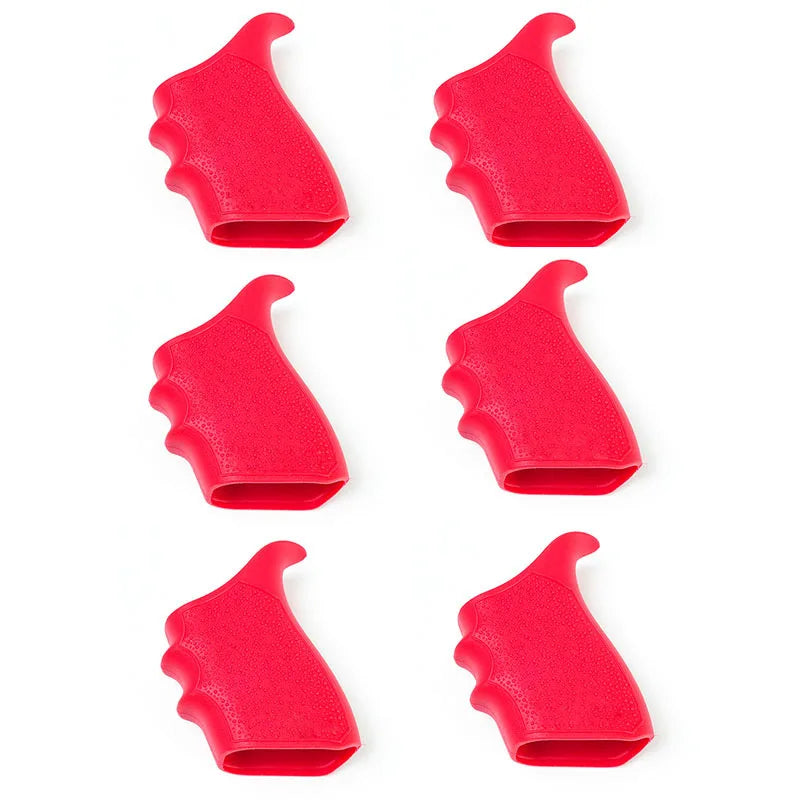 LWXC 6Pcs Tactical Anti-Slip Rubber Grip Sleeve G17 G18 G19 G34 G47 Model Universal Protect Cover Hunting Accessories
