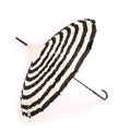 LOTUS Ladies Sunproof Umbrella Parasol Lace Flowers Pagoda-Shaped Victoria Style Long Handle