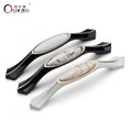 Manufacturer of Popular European-style Zinc Alloy Ceramic Handle Drawer Cupboard Door Handle Furniture Hardware Handle