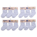 Wholesale Infant Baby Girl Dress Socks 3 Pairs of Anti-Slip Breathable White Soft Cotton Winter Autumn Usage for Kids