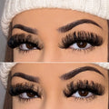 Wholesale Fluffy D Curl Russian Strip False Eyelash Extensions Synthetic Material Lashes with Private Label Box