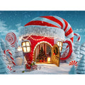 Christmas House Diamond Painting Christmas Lollipop Wall Painting Full Drill Embroidery Round & Square Diamond Painting