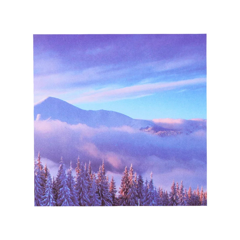 Creative Landscape Memo Pads Kawaii Stationery Memo Pads Student Paper Memo Pads 50 Sheets