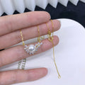 N449 8-9mm DIY Natural  Freshwater Pearl Charm Pendant Necklace Chain Accessory 925 Sterling Silver Jewelry for Women