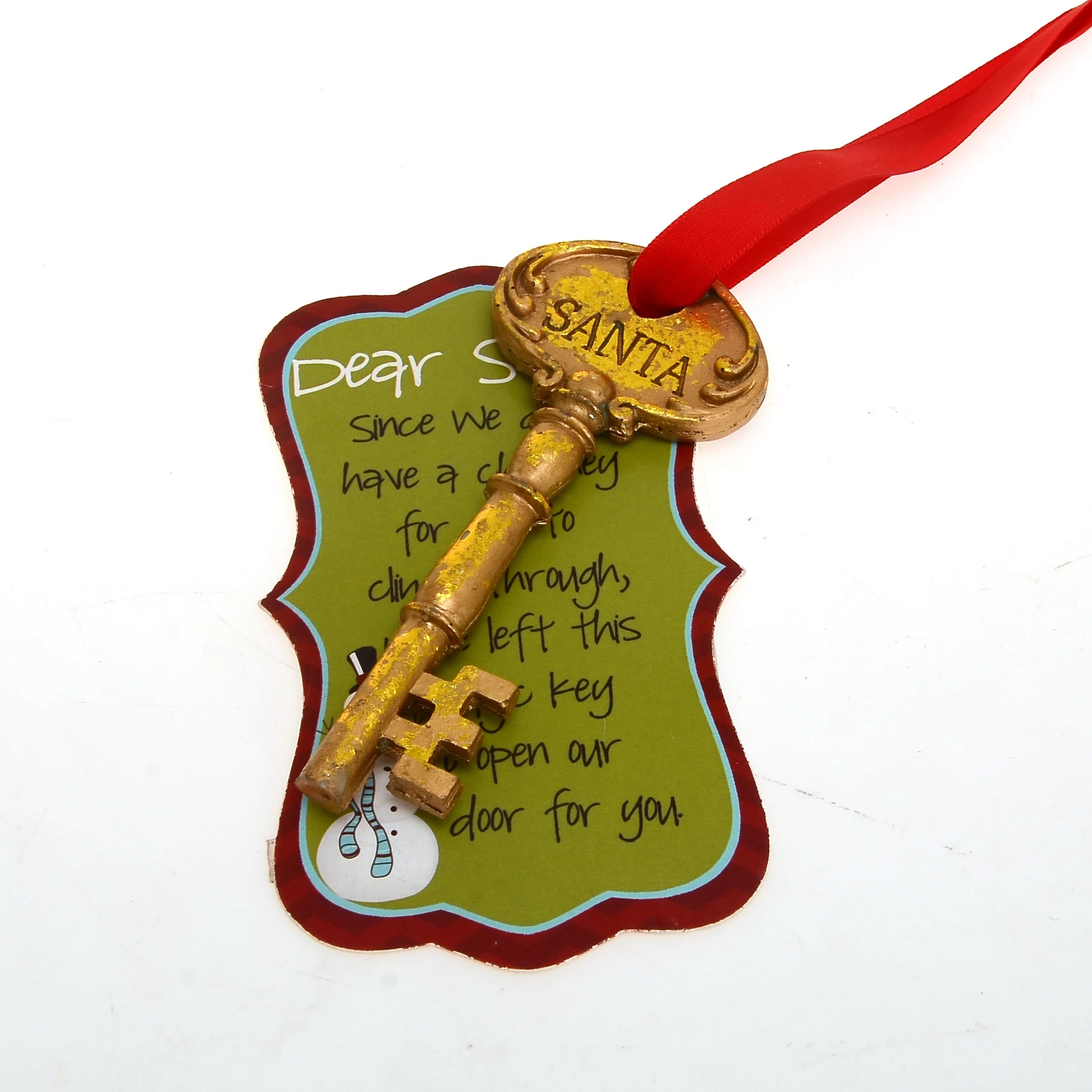 Gold Magic Decorative Old Christmas Decors 2021 Santa Key