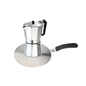 Stainless Steel Adapter Plate Kitchen Heat Diffuser Induction Italian Coffee Maker Induction With Bakelite Handle Customize Pack
