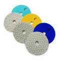 3 Step Wet/Dry Buffing Pads for Granite Marble Quartz-High Efficiency CE Certified OEM Available White Color