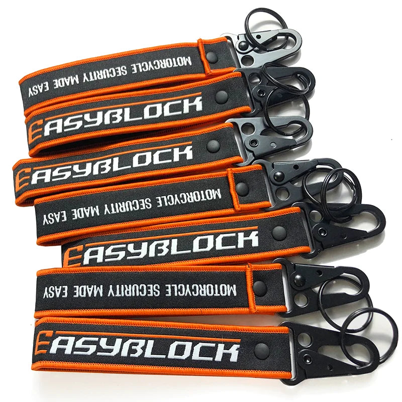 Custom Logo Car Brand Remove Embroidery Carabiner Keychain in Red Color Before Woven Keystrap Gift Flight Carabiner Keychains