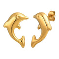 Wholesale Stud Earring Sets Fashion Stainless Steel 18k Gold Plated  Earring Jewelry for Women