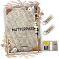 Wholesale Cute U Booklet Custom Mutterpass Organizer Maternity Pass Protective Felt Mother Passport Cover with Keyring