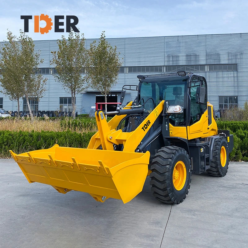 TDER Mini 1000 kg 1 Ton Wheel Loader Small Compact Cab Wheeled Loader