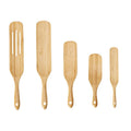 Hot Selling Mutoulao Custom Bamboo Spatula Set of 4 Handmade Kitchen Utensils Tools From Hunan