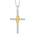 Cross Infinity Pendants Necklace European and American S925 Sterling Silver Necklaces Fine Necklace Jewelry Women Zircon