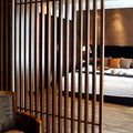 Factory Direct Sale Partition Wall 90*45mm Wpc Hollow square Column Timber Tube