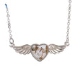 Angel Wings Jewelry Necklace Laser Back Necklace Pendant Sublimation Heart Necklace