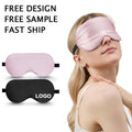 Custom Logo Natural Pure Silk Sleep Mask Party Gift Adjustable Strap Silk Eye Sleep Mask First Choice for Birthday Gift