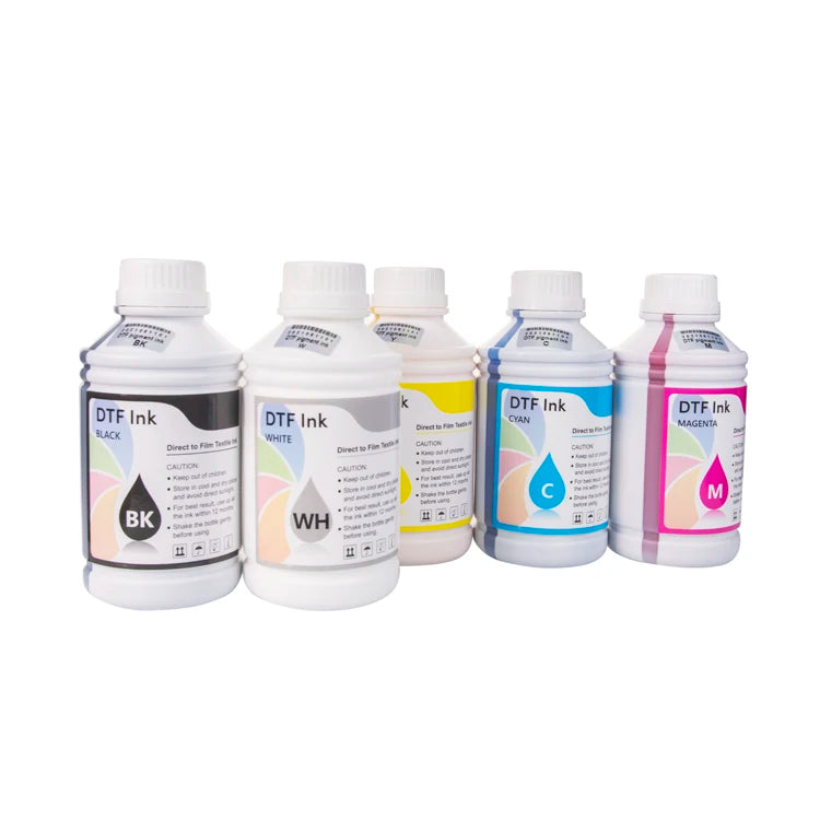 500ml DTF Pigment Ink for Epson DTF White Ink for Epson 1800 L1800 L1300 P600 Printer on DTF Film MegaBDM