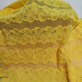 Multi Colors Retail Floral Wave Strip Lace Fabric for Couture