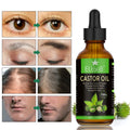 ELbbuB Pure Cold Pressed Organic Multi-functional Eyebrow Eyelashes Hair Nail Castor Essential Oil
