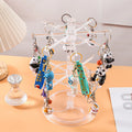 Key Chain Rotate Pylons Personalized Wholesale Display Rack Custom logo Small Ornaments and Pendants Gift PVC Plastic Keychains