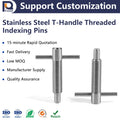 Stainless Steel T Handle Retractable Spring Loaded Indexing Plunger Pin Industrial Grade Product in Pins Category