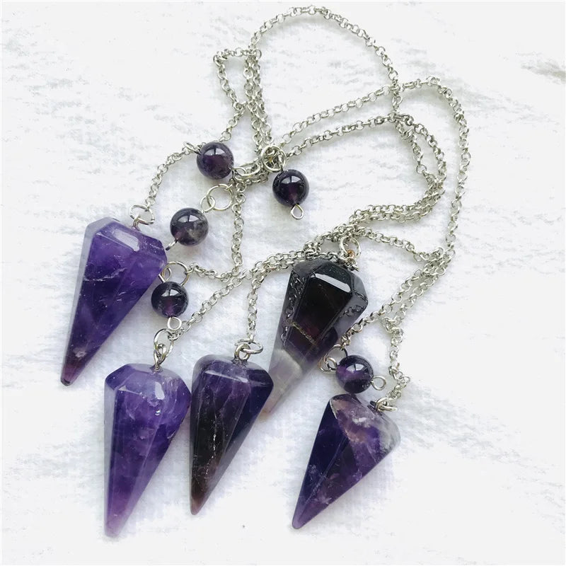 Wholesale Natural Customized Dream Amethyst Pendant with Chains