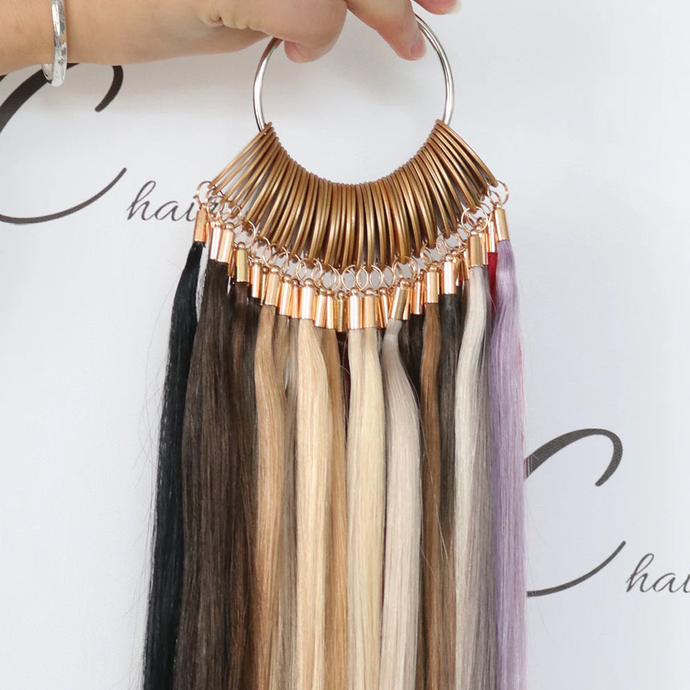 2021 New Hot Remy Hair Balayage Ombre Color Chart Rings 47 Colors Hair Extensions for Salon
