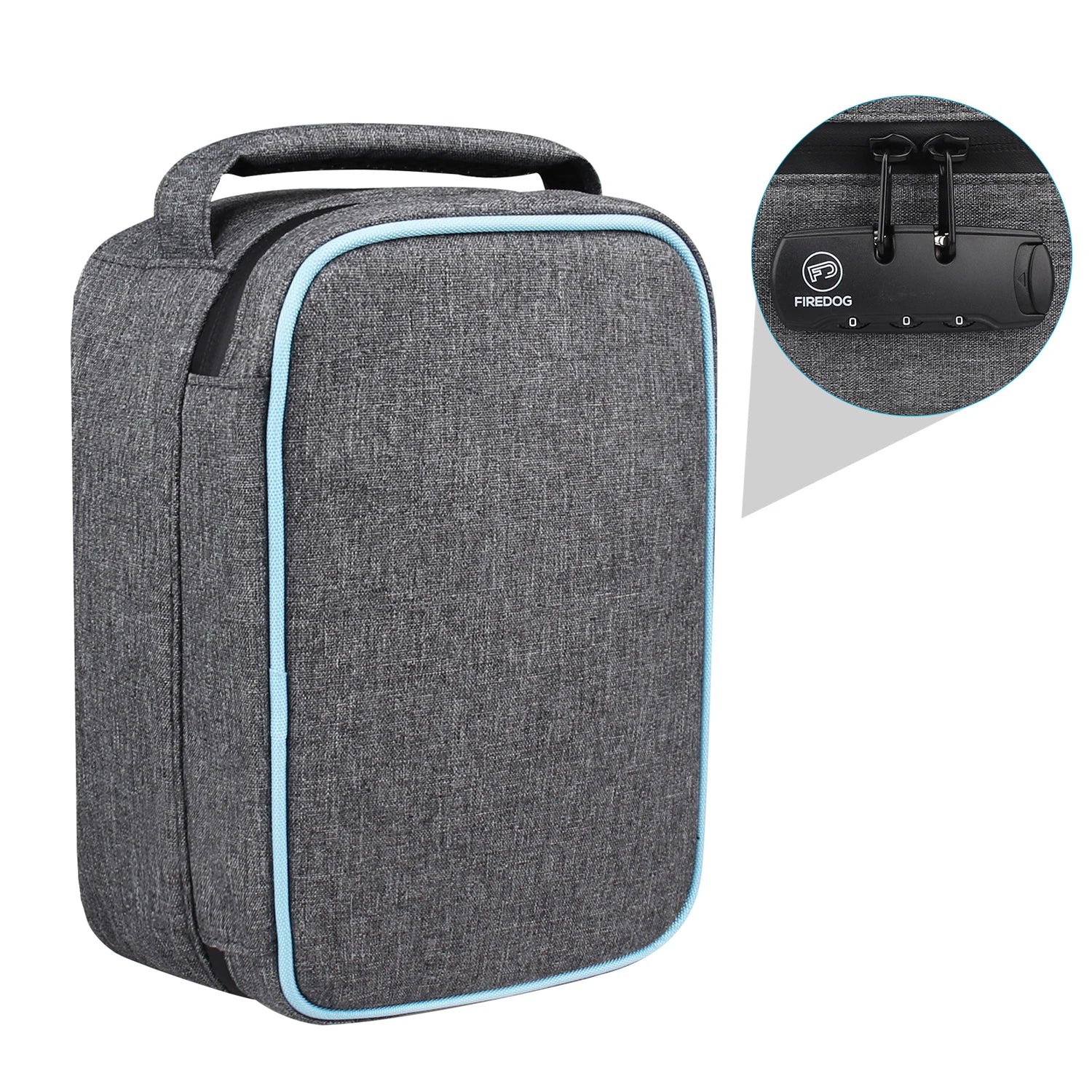 For FIREDOG Custom Large Carbon Smell-Proof Herb Storage Bag Combination Lock Stash Case Special Purpose Bags