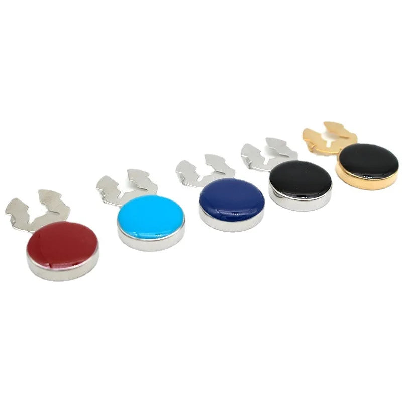Fashion Men Garment French Shirt Enamel Cufflinks Cover Shirt Button Box Wedding Birthday Gift Simple Brass Cufflinks for Men