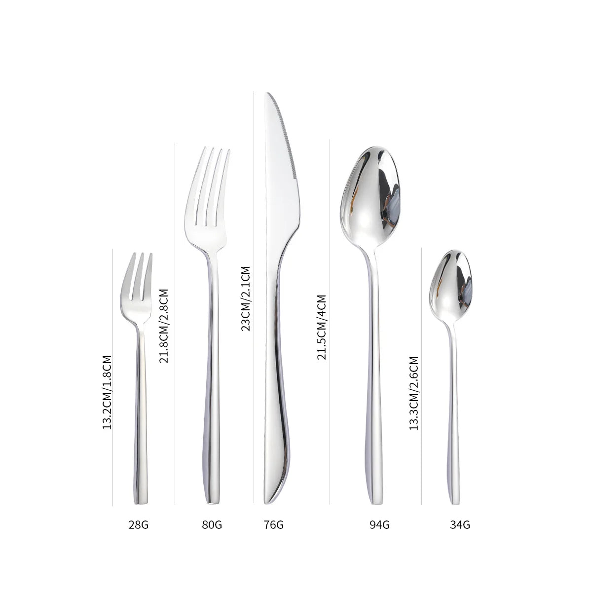 Wholesale 304 Stainless Steel Cutlery Set Luxury Silverware for Hotel Restaurant Catering Bulk Flatware Set Dinnerware