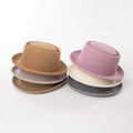 Custom Brand Design Blank Wool Felt Hat Short Brim Pork Pie Hat