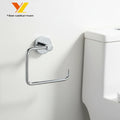 Custom Logo Wall-Mounted Modern Style Brass/Metal Chrome Finish Eco-Friendly Durable 1 Year Warranty Bathroom Paper Holder