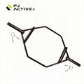 PINJIAN Power Training Home Gym Chrome Hex Barbells Bar Weightlifting Fitness Weight Lifting Hex Bar