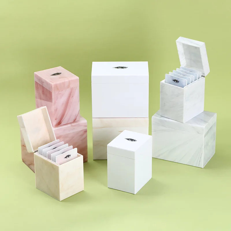 Lash Tile Storage Custom Eyelash Holder Lash Tray Holder Storage Box With Cover Acrylic